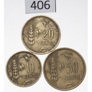 Lithuania, lot 10-50 centu 1925