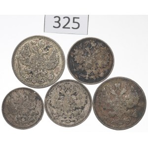 Russia, Nicholas II, Lot of 10-20 kopecks 1909-15