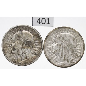 Second Polish Republic, Set of 10 zlotych, 1932, Woman's Head