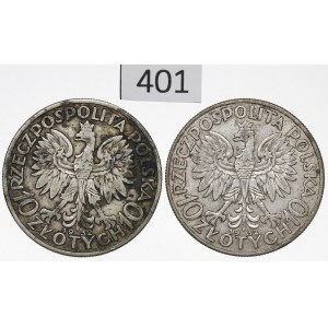 Second Polish Republic, Set of 10 zlotych, 1932, Woman's Head
