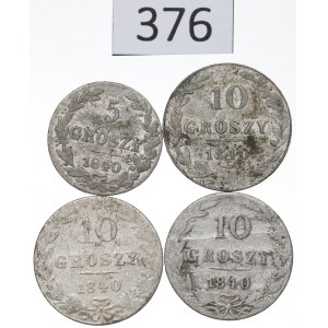 Zabór rosyjski, Mikołaj I, Zestaw 5-10 groszy 1840