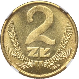 People's Republic of Poland, 2 zlote, 1982 - NGC MS66