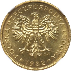 People's Republic of Poland, 2 zlote, 1982 - NGC MS66