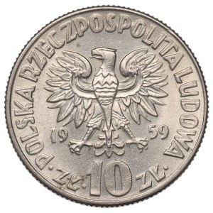 Polská lidová republika, 10 zlotých, 1959, Koperník