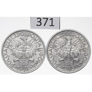 PRL, Zestaw 2 złote 1973-74 Jagody