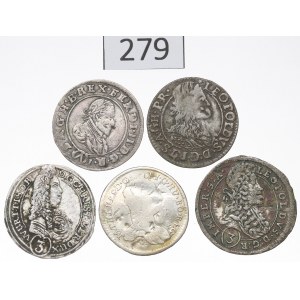 Austria, Set of 3 Kreuzer, 1624–1759