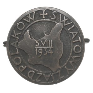 Second Polish Republic, 1934 World Congress of Poles Badge