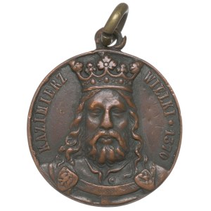 1869, Commemorative medal marking the burial of Casimir the Great