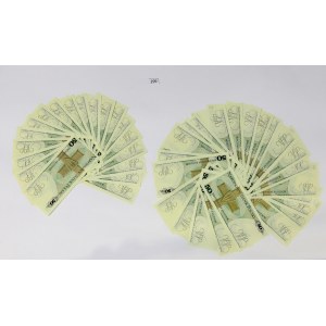 PRL, Set of 42 x 50 złoty 1988 (HC, GY, GR)