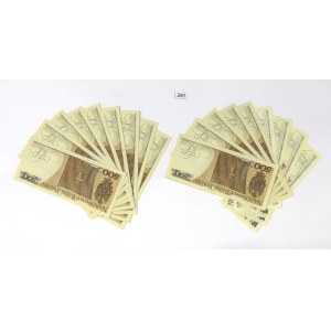 PRL, Set of 15 x 500 zlotys and 4 x 100 zlotys 1982