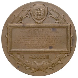 1928, medal commemorating the 100th anniversary of Bank Polski, Warsaw
