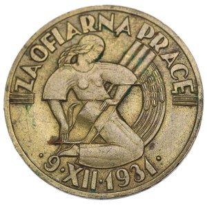 II RP, Odznaka brązowa Za ofiarną pracę 1931 - Reising