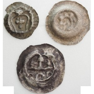 set of 3 bracteates 13th/14th century - POLAND