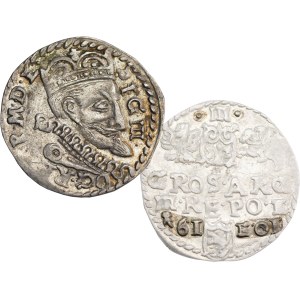 Sigismund III Vasa, Trojak 1601, Lublin, date and initials in the line - RARE