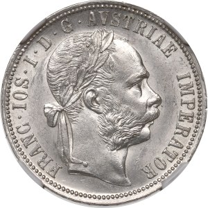 Austria, Franz Joseph, 1 florin 1888 - NGC AU58