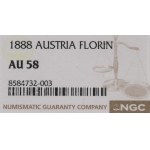 Austria, Franz Joseph, 1 florin 1888 - NGC AU58