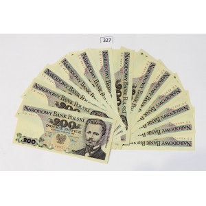 PRL, Set of 15 x 200 złoty 1988 (EB)