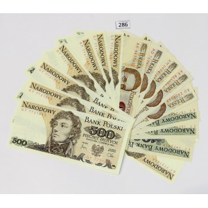 PRL, Set of 20, 500 and 1000 PLN 1982 - pcs.