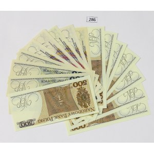 PRL, Set of 20, 500 and 1000 PLN 1982 - pcs.