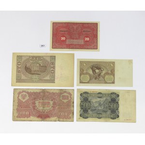 Poland, set of banots - 5 pcs.