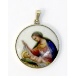 Europe, Madonna and Child Medallion - Gold