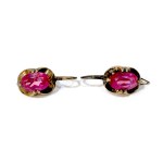 Original earrings with amethysts