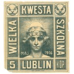 WWI, Big School Collection Stamp 1916
