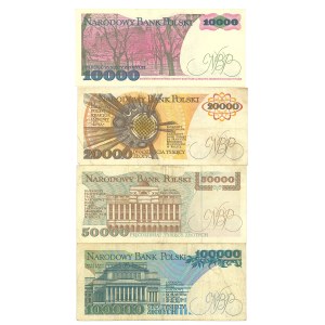 Set of banknotes, 5,000 -50,000 PLN - 4 pcs.