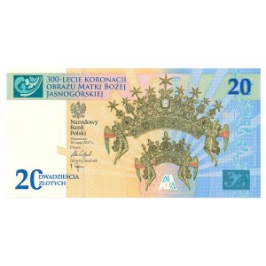 Third Polish Republic, 20 złoty 2017 - 300th anniversary of the coronation of the Image of Our Lady of Częstochowa