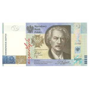 PWPW, 19 zlotys 2019 - Paderewski