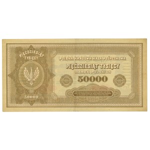 Second Polish Republic, 50,000 Polish marks G 1922