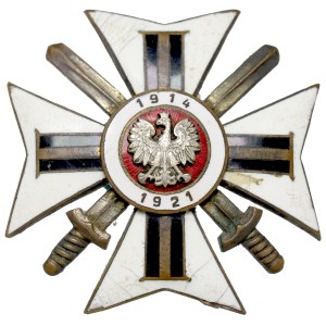 Second Polish Republic, Badge of the Association of Former Volunteers of the Polish Army - Chyliński