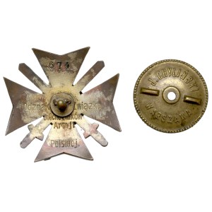 Second Polish Republic, Badge of the Association of Former Volunteers of the Polish Army - Chyliński