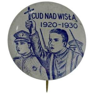 Polish Community in the U.S., Commemorative Badge Marking the 10th Anniversary of the Miracle on the Vistula, 1930