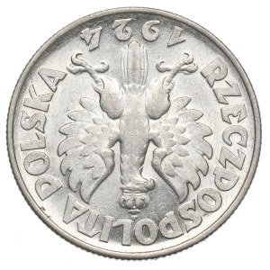 II RP, 2 złote 1924 (odwrotka), Filadelfia Kobieta i kłosy