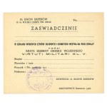 PSZnZ, Certificate of the Order of Virtuti Militari, 10th Sapper Battalion - form