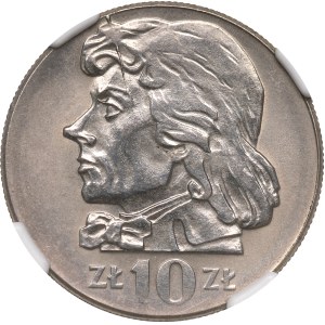 Volksrepublik Polen, 10 Złoty 1973 Kościuszko – Münzfehler NGC UNC Details