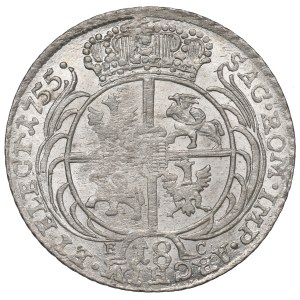 Germany, Saxony, Friedrich August II, 18 groschen 1755 - efraim