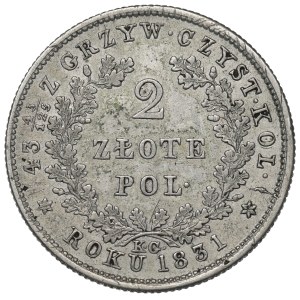 November Uprising, 2 zloty 1831