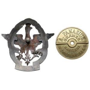 55th Poznań Infantry Regiment Badge, Leszno — engraved