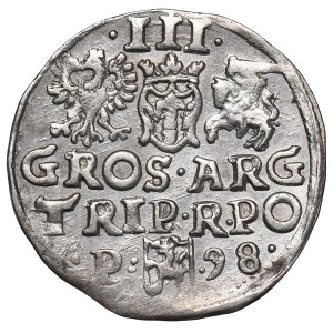 Zygmunt III. Vasa, trojak z roku 1598, Poznaň – bez popisu