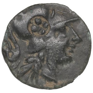 Greece, Pamphylia, Side Bronze - countermark