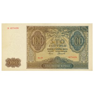 GG, 100 zlotys 1941 D