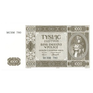 III Reich occupation of Poland, GG, 1000 zloty 1941 - copy 2004