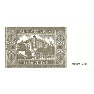III Reich occupation of Poland, GG, 1000 zloty 1941 - copy 2004