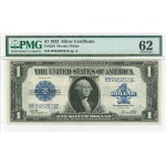 USA, Silver Certificate, 1 Dollar 1923, Woods / White - PMG 62