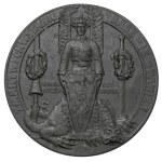 1914, Single-sided plaque - "THE LORD WILL GIVE YOU THE RESURRECTION"