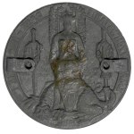1914, Single-sided plaque - "THE LORD WILL GIVE YOU THE RESURRECTION"