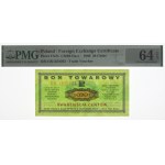 Pewex, Gift Certificate, 20 cents 1969 - GN - PMG 64 EPQ