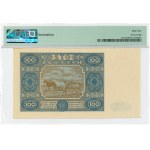 PRL, 100 złoty 1948 - AA 0000000 - ACCEPT - PMG 64